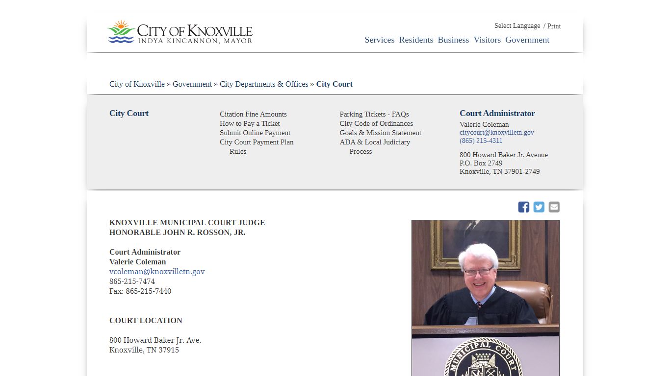 City Court - City of Knoxville